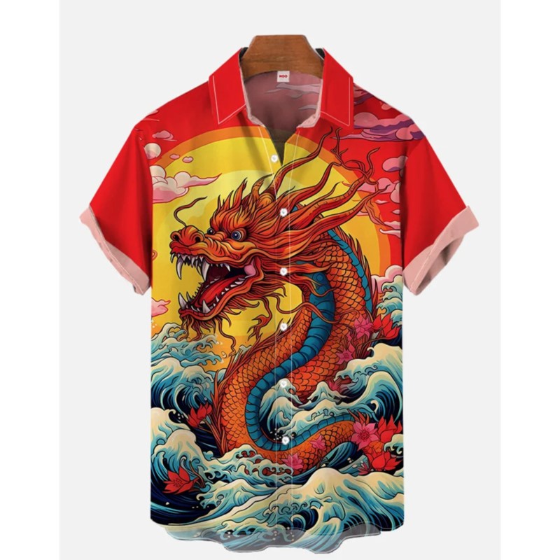 Ethnic Wear Men'S Fashion - Chemise en lin rétro pour hommes