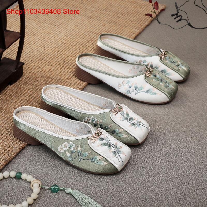 New Ethnic Fashion - Nouvelles pantoufles brodées pour la maison,