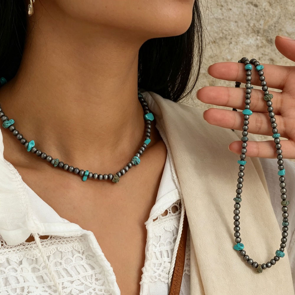 Ethnic Wear Men'S Fashion - Collier ethnique bohème pour homme avec