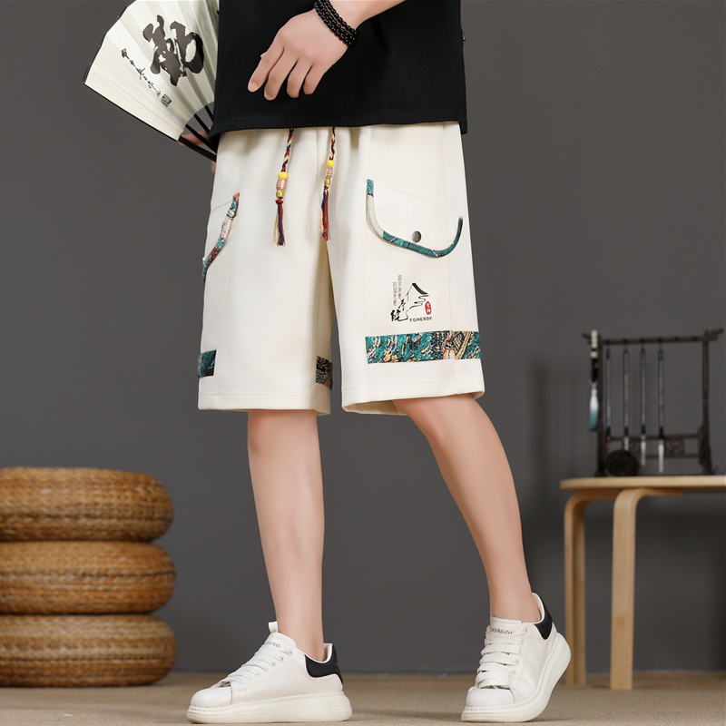 Urban Ethnic Fashion - Shorts Homme en Soie Glacée 2025
