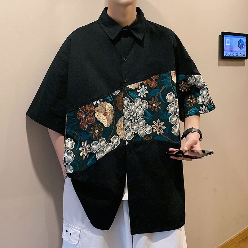 Urban Ethnic Fashion - Chemises d'été brodées style ethnique XXL