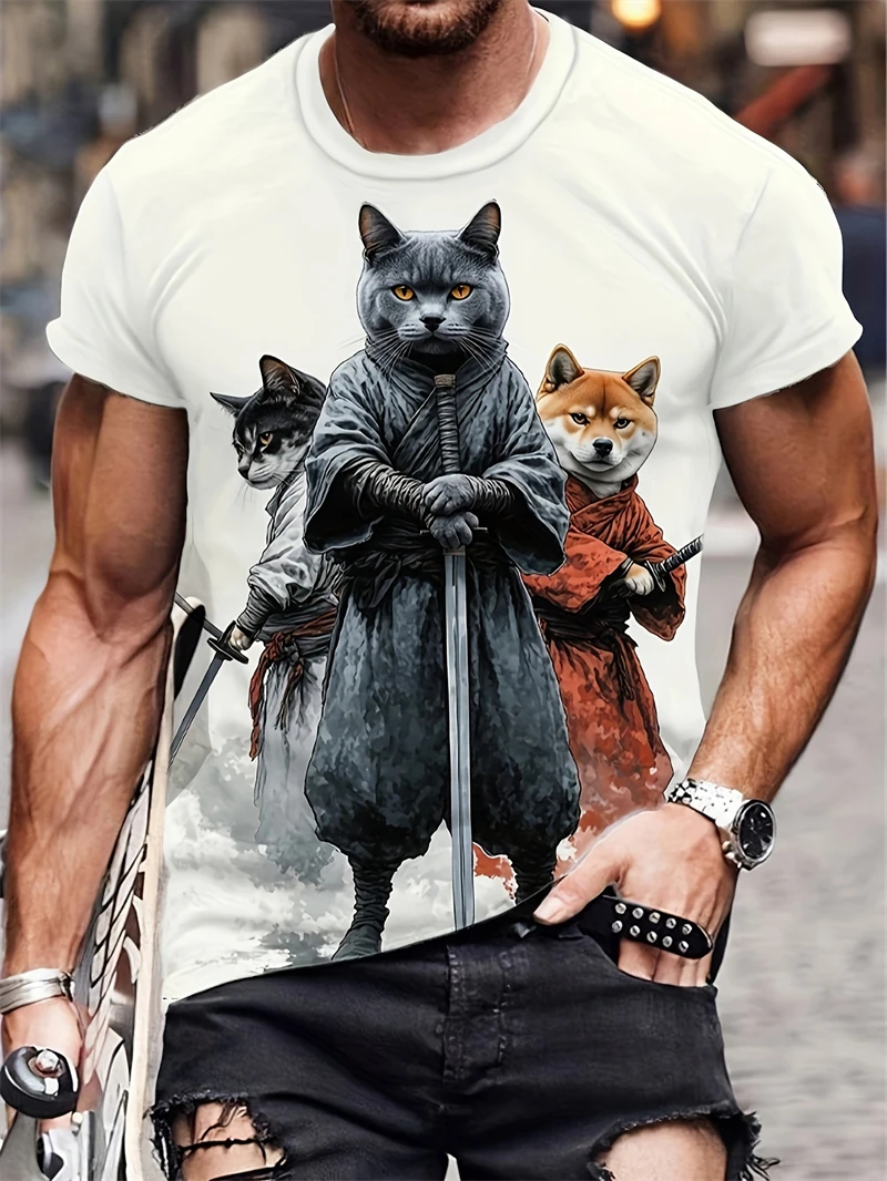 Fashion Ethnic Wear For Men - T-shirt pour homme à imprimé tribal