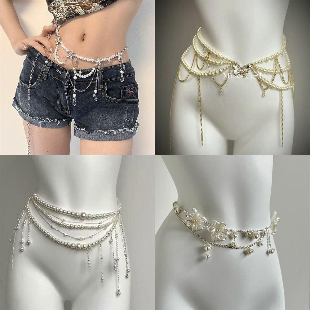 Ethnic Fashion Accessories - Chaînes de taille en perles élégantes