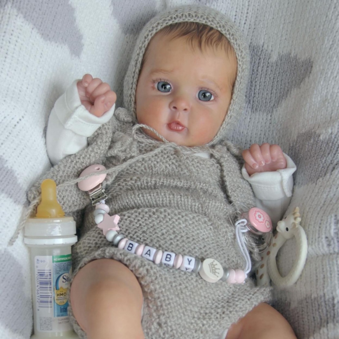 Kids Ethnic Fashion - Poupée Reborn en tissu de Silicone,