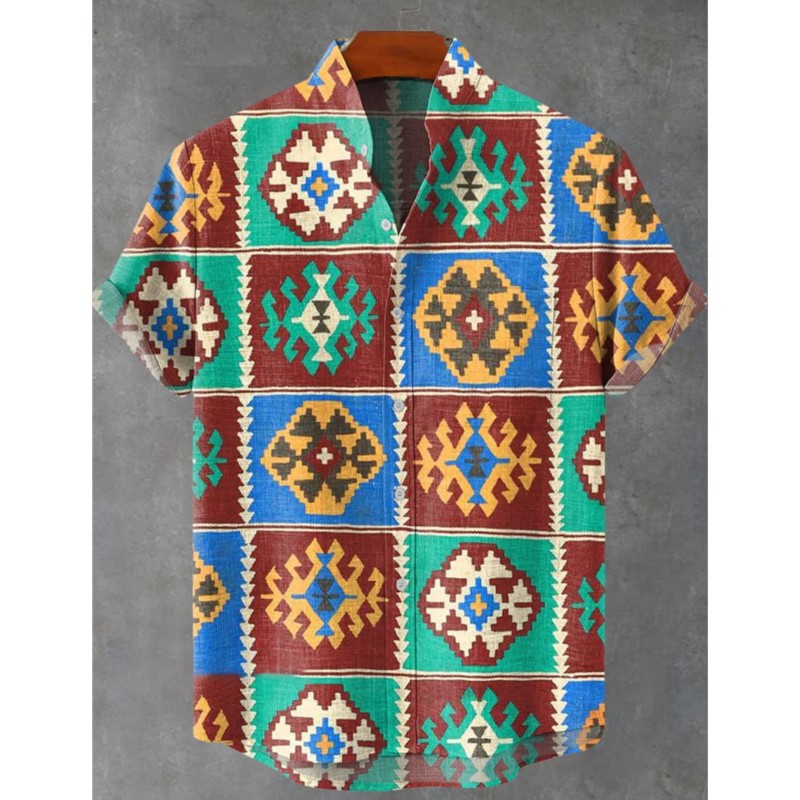 Chemise en lin rétro pour homm - Ethnic Wear Men'S Fashion avis et prix