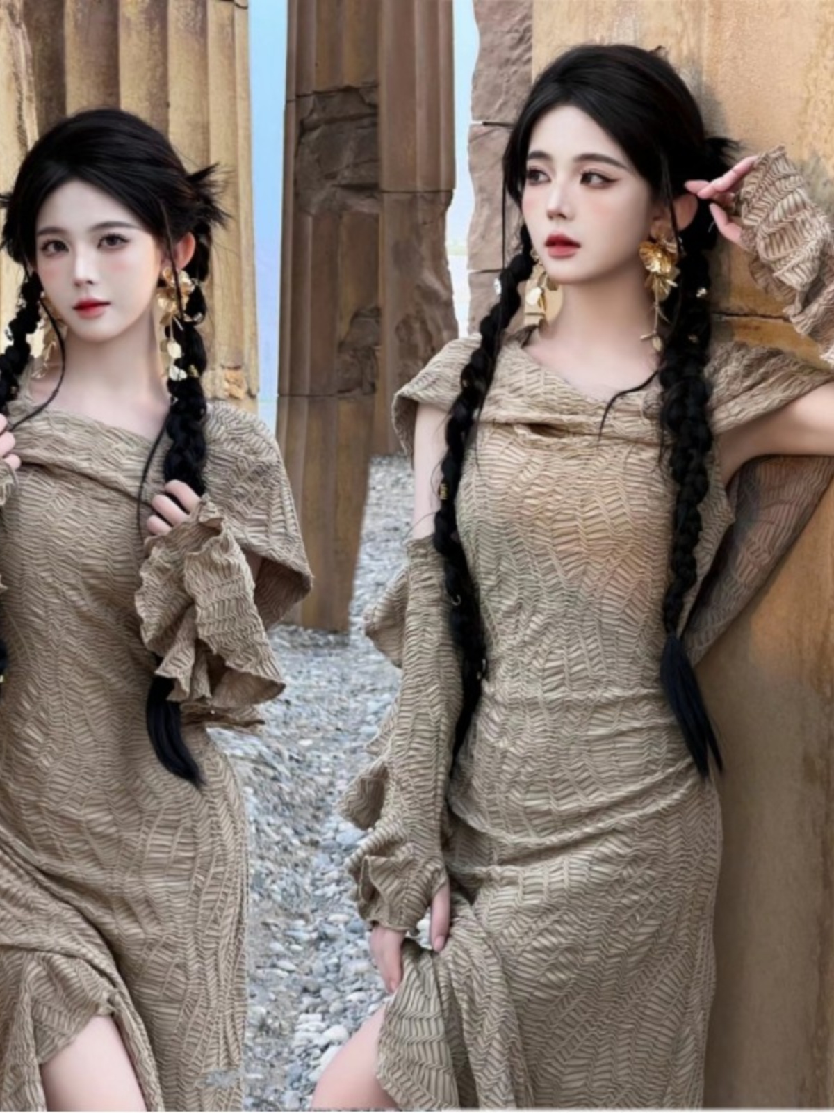 Robe longue sur le thème du dé - Ethnic Clothing & Online Fashion Store Khaadi Pk avis et prix