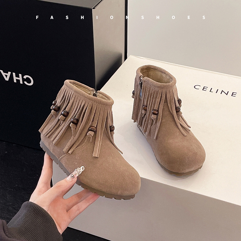 Mode rétro fille gland bottine - Kids Ethnic Fashion avis et prix