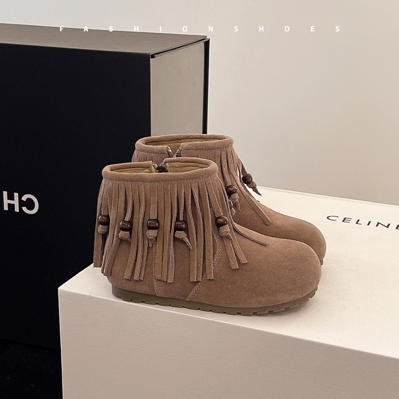 Mode rétro fille gland bottine - Kids Ethnic Fashion avis et prix