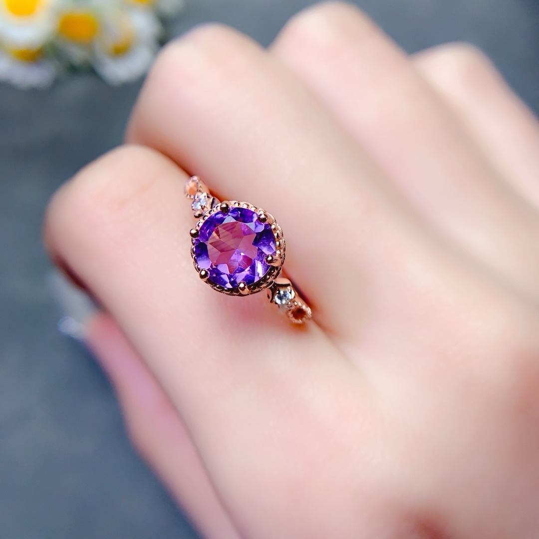 Ensemble de bagues en améthyst - Ethnic Wear Fashion Designer avis et prix