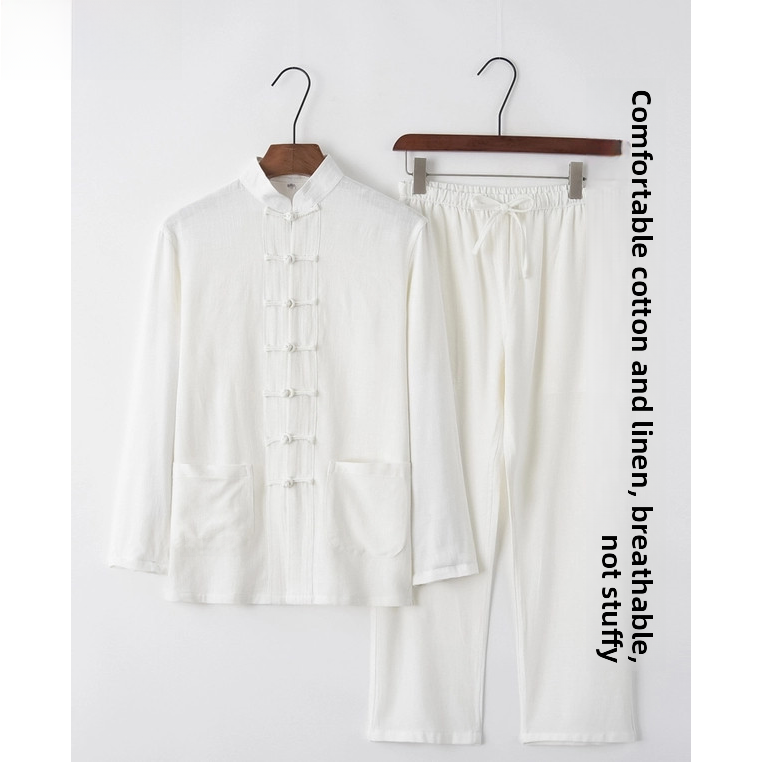 Ensemble Hanfu d'été en coton  - Ethnic Wear Men'S Fashion avis et prix