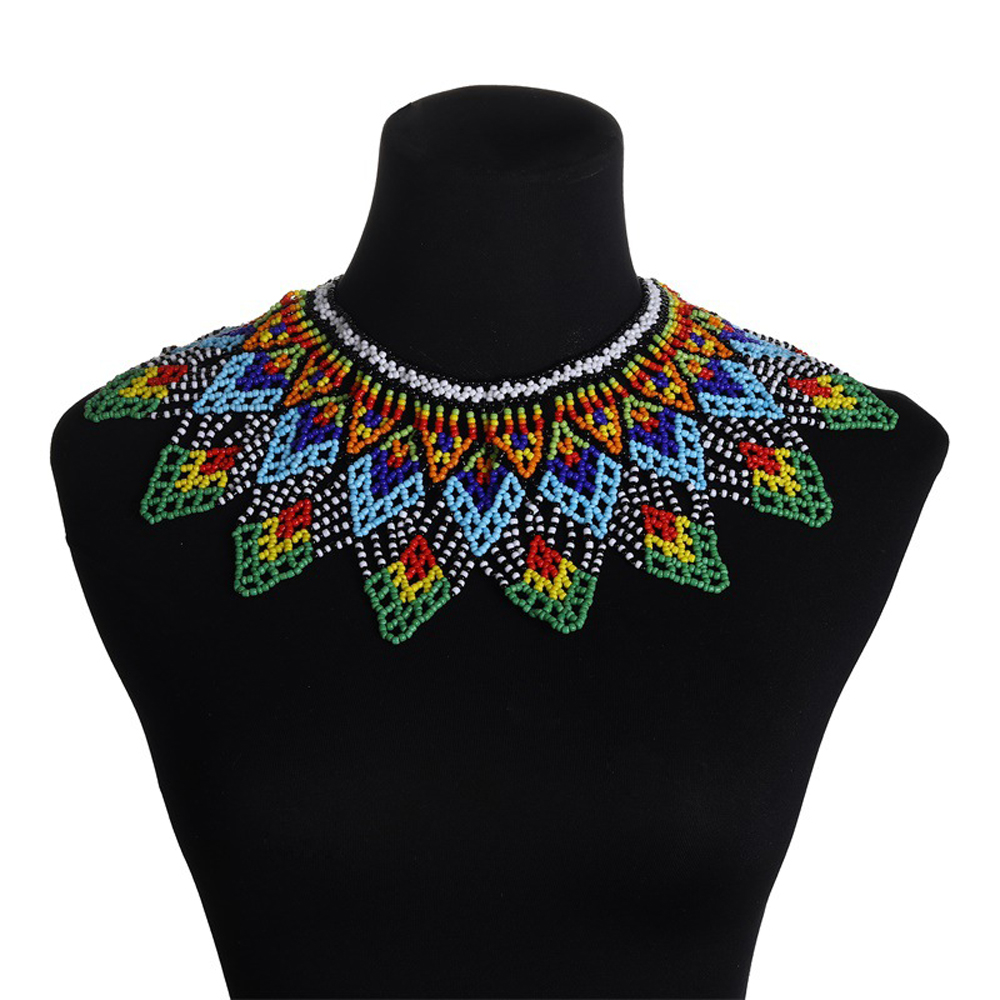 Collier bavoir en perles color - Ethnic Fashion Trends 2025 avis et prix