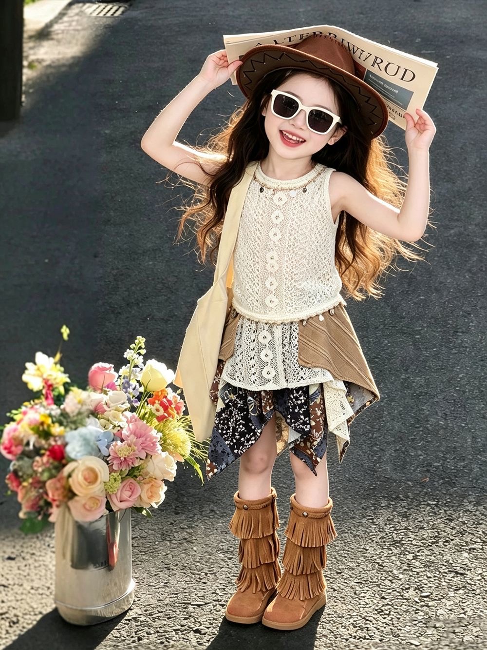 Tenue d'été pour filles 2026 N - Kids Ethnic Fashion avis et prix