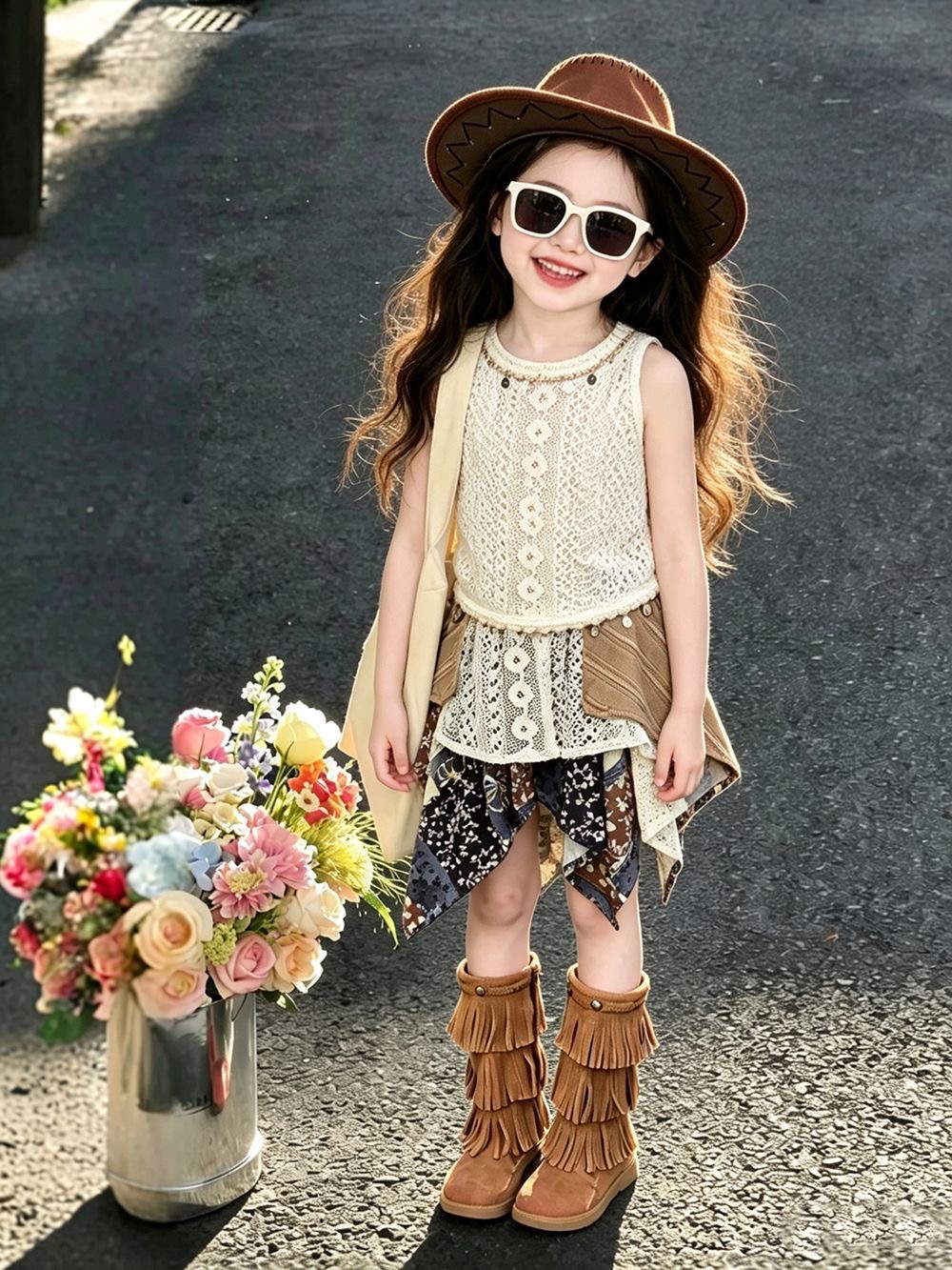 Tenue d'été pour filles 2026 N - Kids Ethnic Fashion avis et prix
