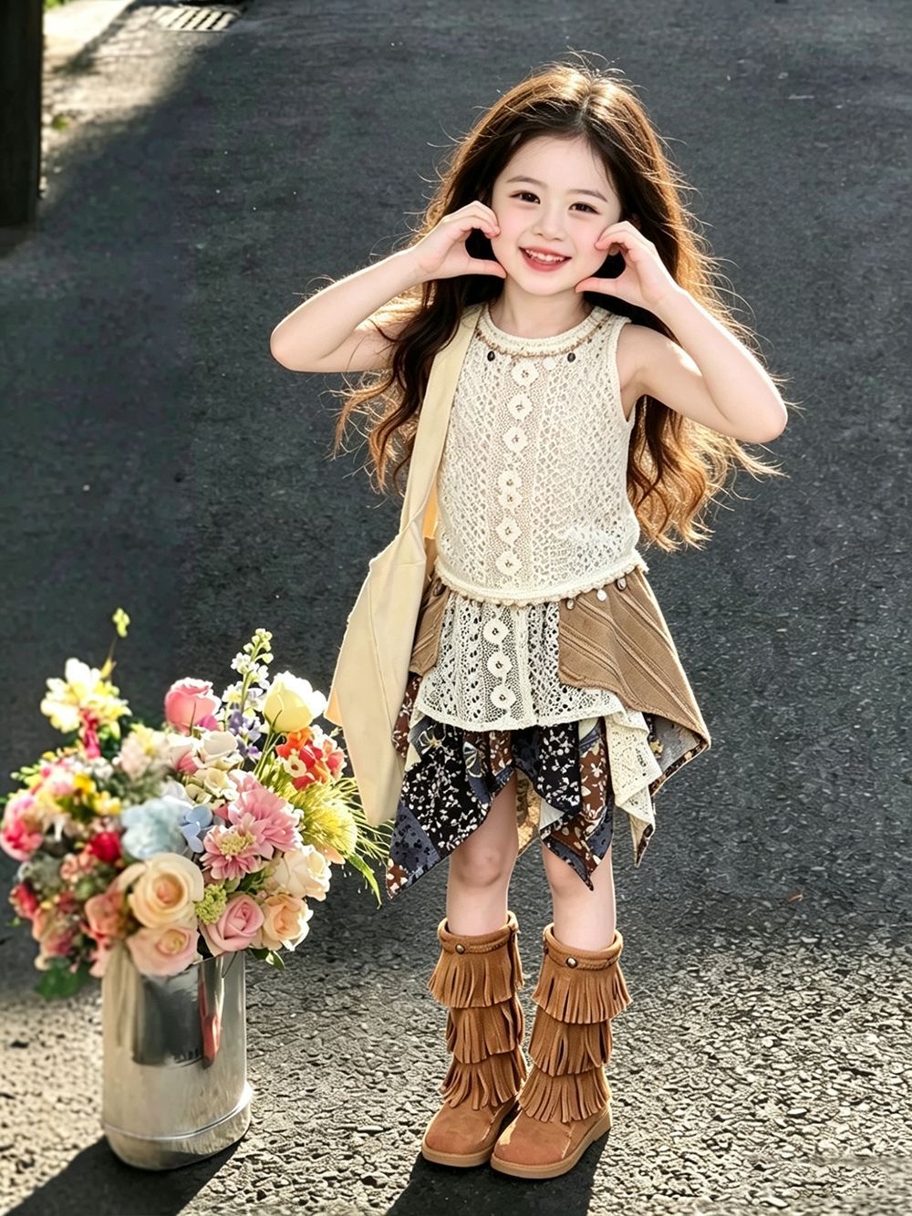 Tenue d'été pour filles 2026 N - Kids Ethnic Fashion avis et prix